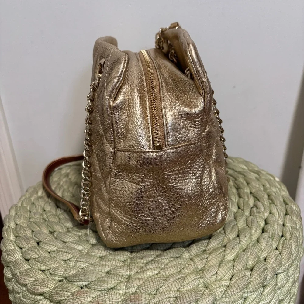 Kate Spade Gold Coast Elizabeth Shoulder Bag Metallic Gold Shoulder Purse NWOT